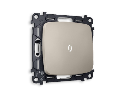 Комплект механизма 1-кл проходного выключателя с подсветкой Ambrella Volt Omega MO362035