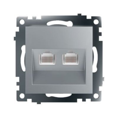Розетка компьютерная 2-местная RJ-45 Stekker Катрин GLS00-7109-03 50005