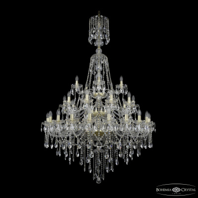 Подвесная люстра Bohemia Ivele Crystal 1415/20+10+5/400/XL-180/3d G