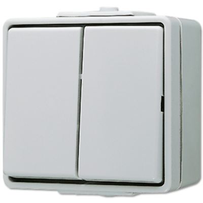 Выключатель двухклавишный Jung 635W