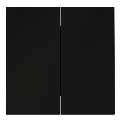 Клавиши для выключателя/переключателя двухклавишного Voltum S70 (черный матовый) VLS000308