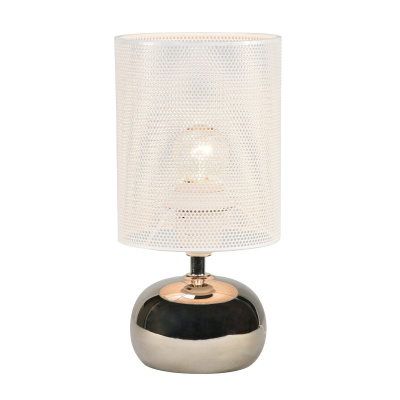 Настольная лампа Uniel UML-B307 E14 SILVER/WHITE UL-00012423