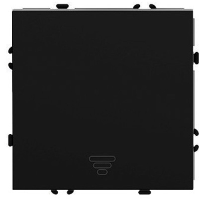 Выключатель 1-клавишный самовозвратный (механизм) Stekker Эмили 250В 10А RSW10-5112-05 черный уголь soft touch 50326