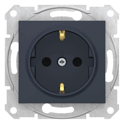 Розетка Schneider Electric Sedna с з/к со шторками 16A 250V SDN3001770