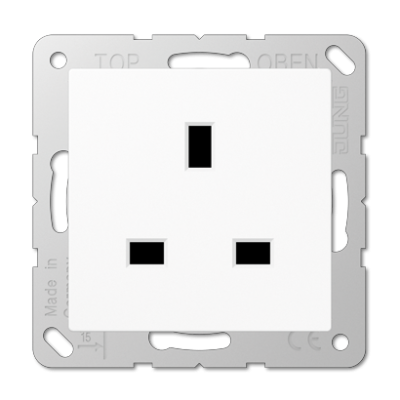 Розетка БС 2п+Е со шторками Jung A3521WW