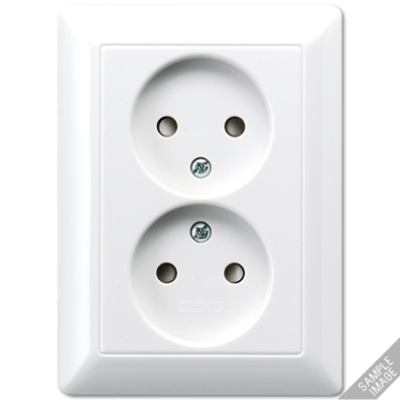 Розетка сдвоенная без заземления Jung AS5010U