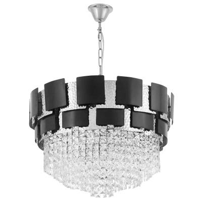 Подвесная люстра Lumina Deco LDP 7045-600 BK+CHR