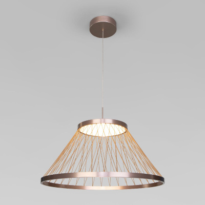 Подвесная люстра Eurosvet Cesta 40017/1 LED коричневый a069288