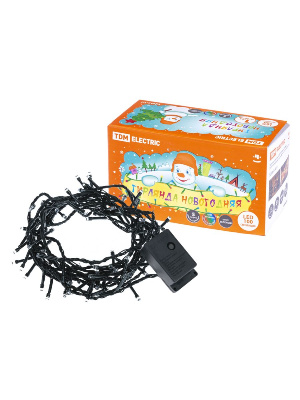 Светодиодная гирлянда TDM Electric СГ 100 З 220V разноцветная 8 режимов SQ0361-0010