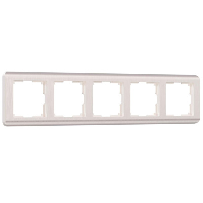 Рамка на 5 постов Werkel Stream перламутровый W0052113 4690389162534