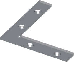 Соединитель угловой горизонтальный для профиля EKS S-25 0У-00001457