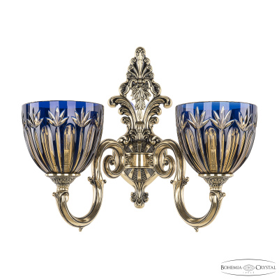 Бра Bohemia Ivele Crystal Verona 7203B14/2/175 GB P1 U Amber-Blue/H-1I