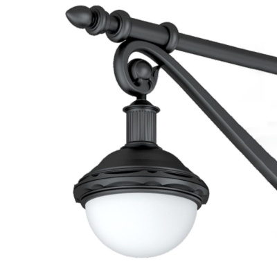 Уличный консольный светильник Arlight OXOR-AMPIL-BUE-495x500-150W Day4000 (BK, 120 deg, 230V) 052448