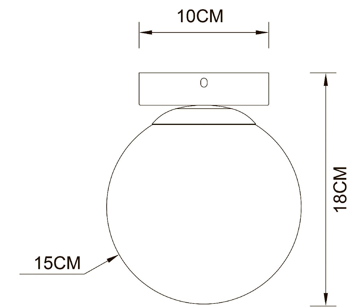 Настенно-потолочный светильник Arte Lamp Alcor A2224PL-1BK