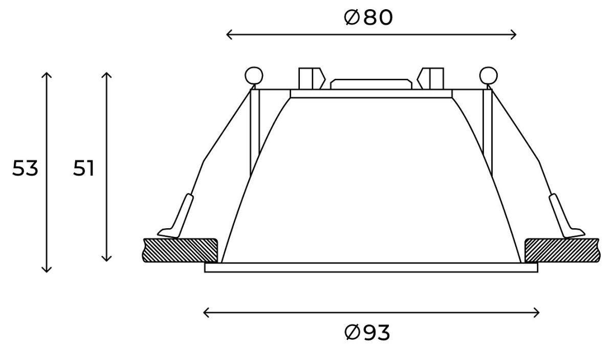 Встраиваемый светильник Hesby Lighting Odda HSBL_0114