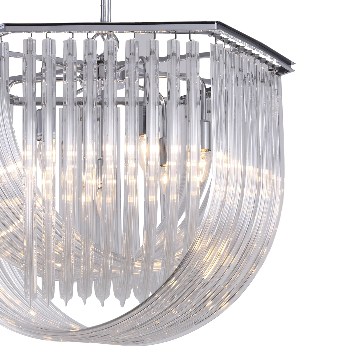 Подвесной светильник Delight Collection Murano Glass KR0116P-7L/A chrome