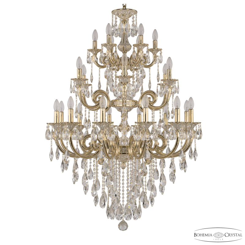 Подвесная люстра Bohemia Ivele Crystal Verona 72117/12+6+6/300/3D B GW