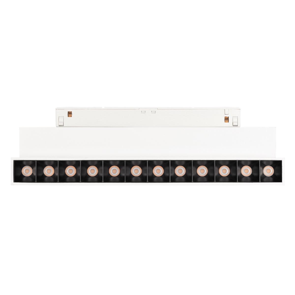 Трековый светильник Arlight MAG-ORIENT-LASER-FOLD-S230-12W Warm3000 (WH, 30 deg, 48V) 035866(1)