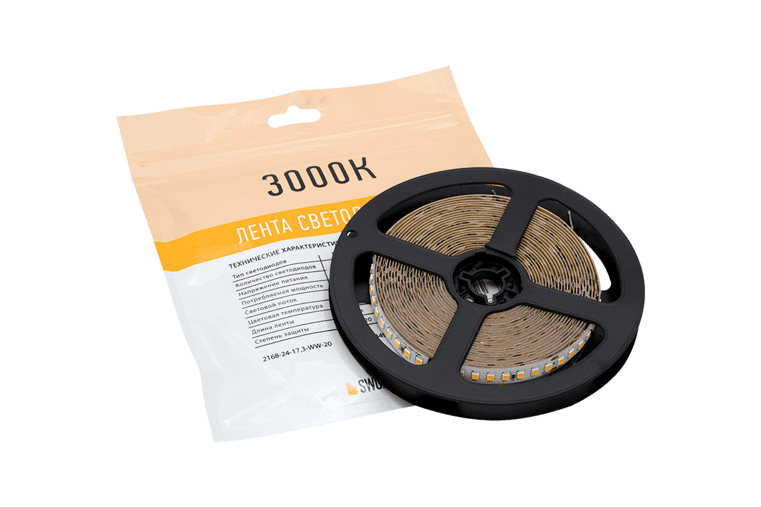 Светодиодная лента SWG PRO SWG PRO2P168-24-17.3-WW-20 003490