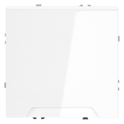 Розетка с защитными шторками и крышкой Voltum S70 VLS040301 (белый глянцевый)