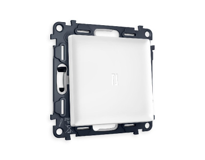 Комплект механизма 1-кл проходного выключателя с подсветкой Ambrella Volt Alfa MA122035