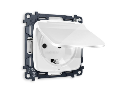 Комплект механизма электрической розетки Ambrella Volt Omega (OP1080, VM141) MO108010