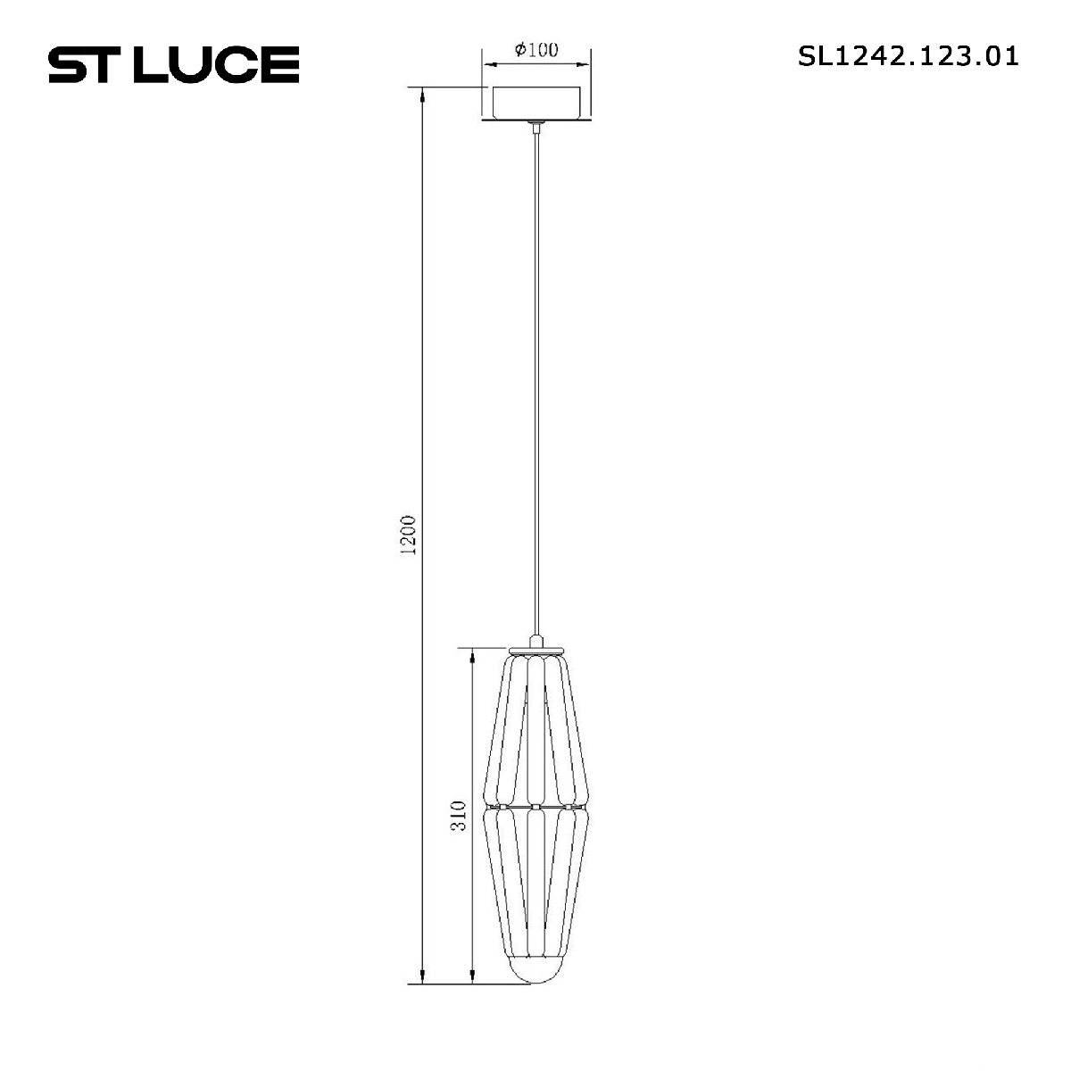 Подвесной светильник ST Luce Ciara SL1242.123.01