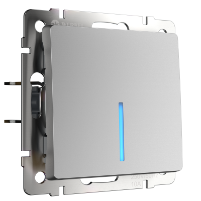 Выключатель одноклавишный с подсветкой Werkel (серебряный) W1110106 4690389164811 a050893