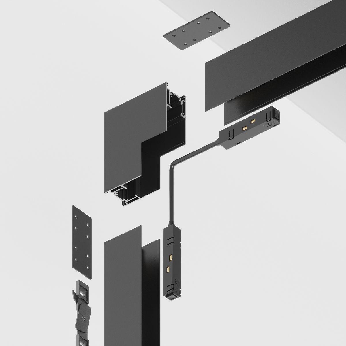 Коннектор для трека Maytoni Technical Accessories for tracks Gravity TRX010ICL-21B
