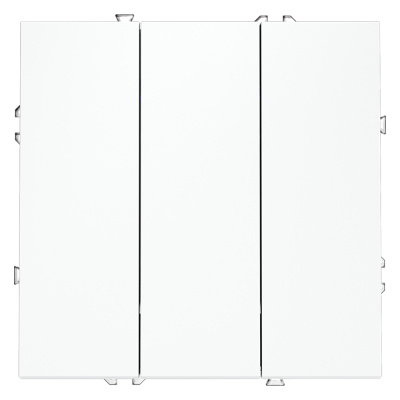 Выключатель трехклавишный Voltum S70 VLS030102 (белый матовый)