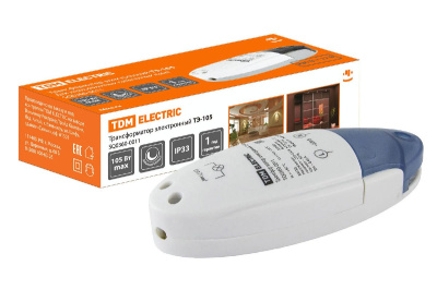 Трансформатор электронный диммируемый TDM Electric 12V 35-105W IP33 8,75A ТЭ-105 SQ0360-0011