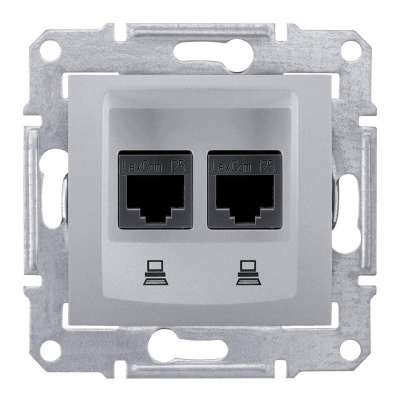 Розетка компьютерная 2хRJ45 Schneider Electric Sedna STP SDN5000160