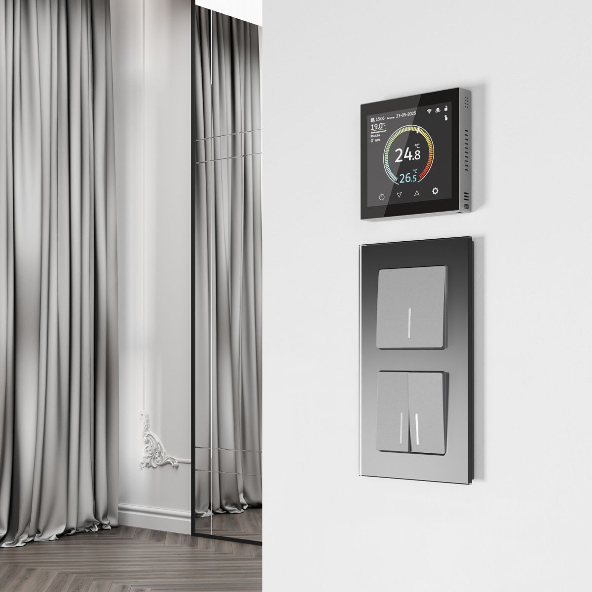 Умный сенсорный терморегулятор с LCD дисплеем Werkel W1851108 4690389217395 a071214