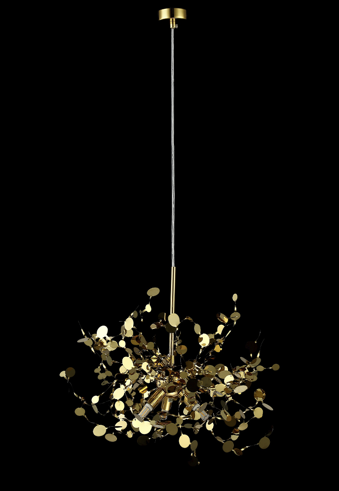 Подвесной светильник Crystal Lux GARDEN SP3 D400 GOLD