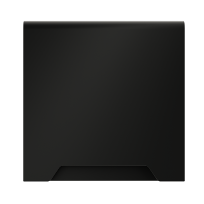 Накладка для розетки с заземлением, защитными шторками и крышкой Voltum S70 (черный матовый) VLS000808