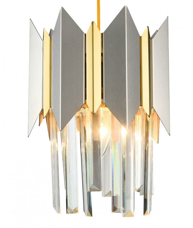 Подвесная люстра Natali Kovaltseva QUEEN 79006/1W BRASS SILVER