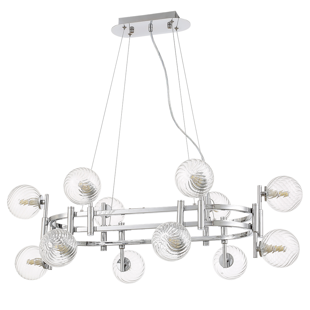 Подвесная люстра Crystal Lux LUXURY SP12L CHROME