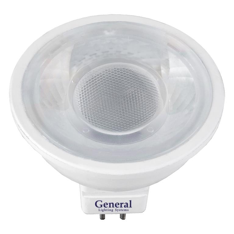 Светодиодная лампа General GLDEN-MR16-8-230-GU5.3-6500 636300