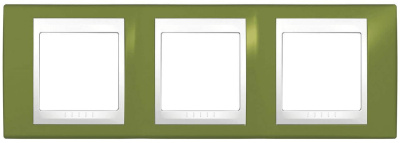 Рамка 3-постовая Schneider Electric Unica Хамелеон MGU6.006.866