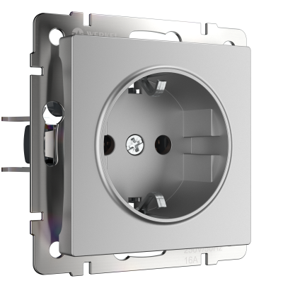 Розетка с заземлением и шторками Werkel W1171106 4690389157721 a050891