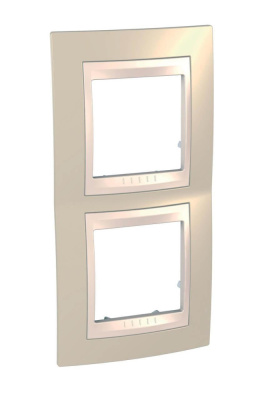 Рамка 2-постовая вертикальная Schneider Electric Unica Хамелеон MGU6.004V.567