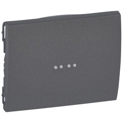 Лицевая панель Legrand Galea Life выключателя с подсветкой темная бронза 771234