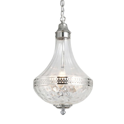 Подвесная люстра DeLight Collection French Empire Glass KG0544P-4 nickel