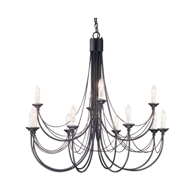 Подвесная люстра Elstead Lighting CB12-BLACK