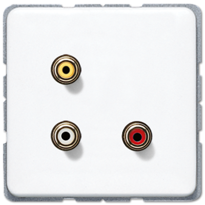 Розетка мультимедиа Jung MACD1031WW