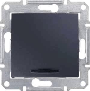 Переключатель перекрестный с синей подсветкой Schneider Electric Sedna 10A 250V SDN0501170