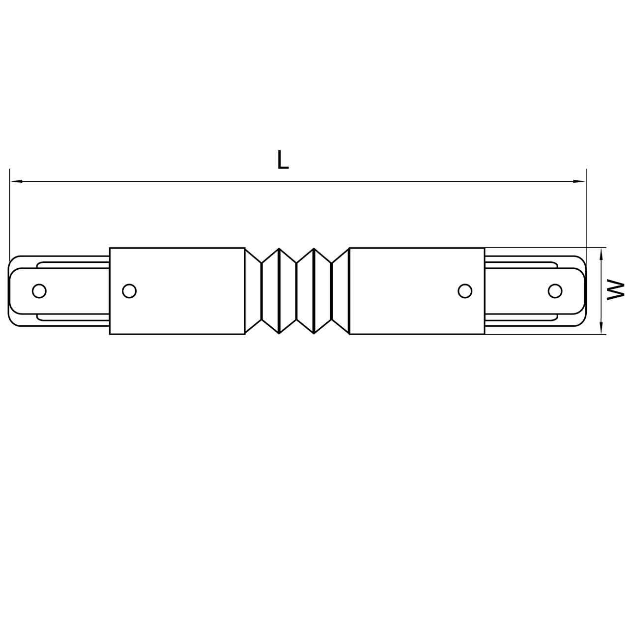 Коннектор гибкий Lightstar Barra 502157