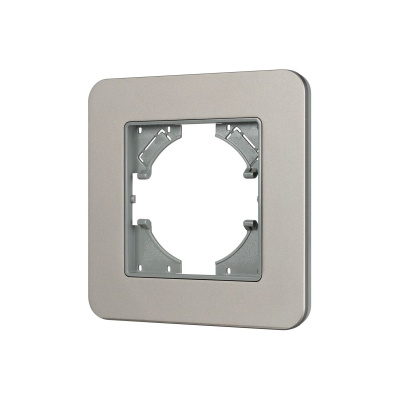 Рамка алюминиевая на 1 пост Arlight FRM-AKIRY-SFAL-1-SR 049684