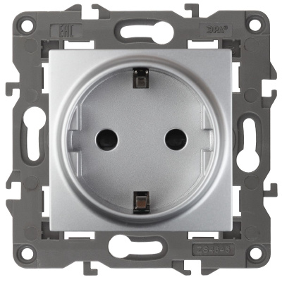 Розетка 2P+E Schuko со шторками Эра 14-2102-03 Б0034274