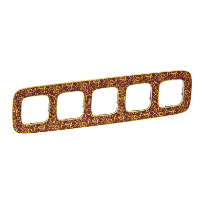 Рамка 5-постовая Legrand Valena Allure Барокко Пурпур 754445